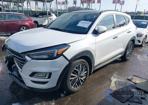 2021 Hyundai Tucson Ultimate z USA, uszkodzony, nr VIN KM8J33AL6MU322593